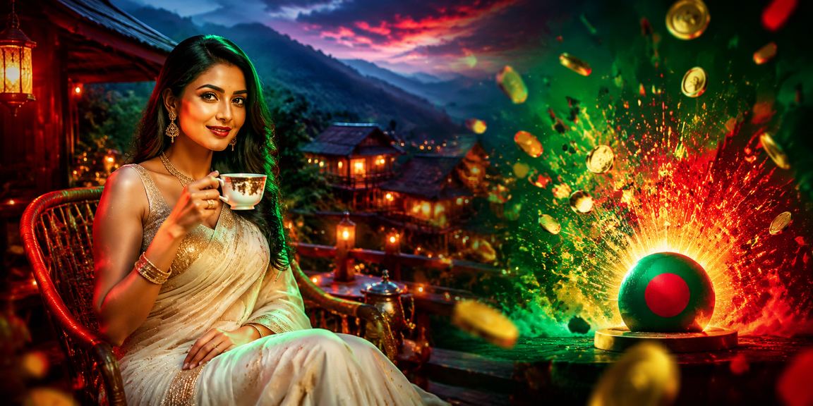 বান্দরবানে শাড়ি পরা নারী মোবাইলে টস প্রেডিকশন করছেন